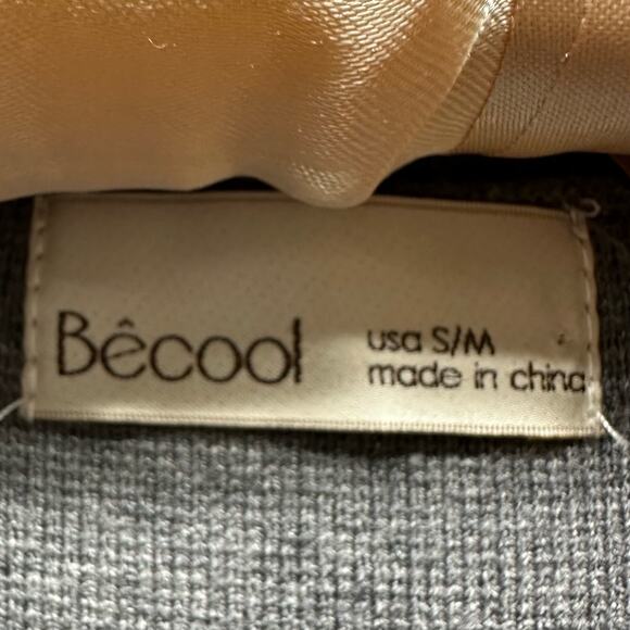 New! Becool Women’s USA S/M Long Sleeve Sweater Cardigan Made of Viscose in Gray - Picture 11 of 15